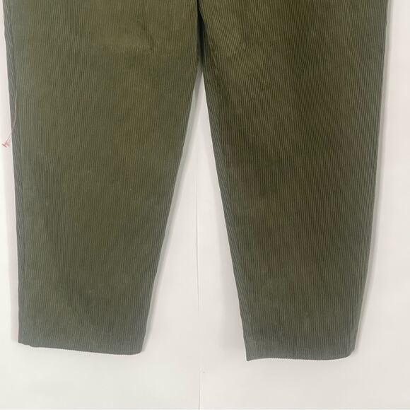 Topshop olive green corduroy peg pants women’s Size 12 gremlincore preppy skater - Picture 11 of 16